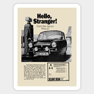 RELIANT REGAL - advert Magnet